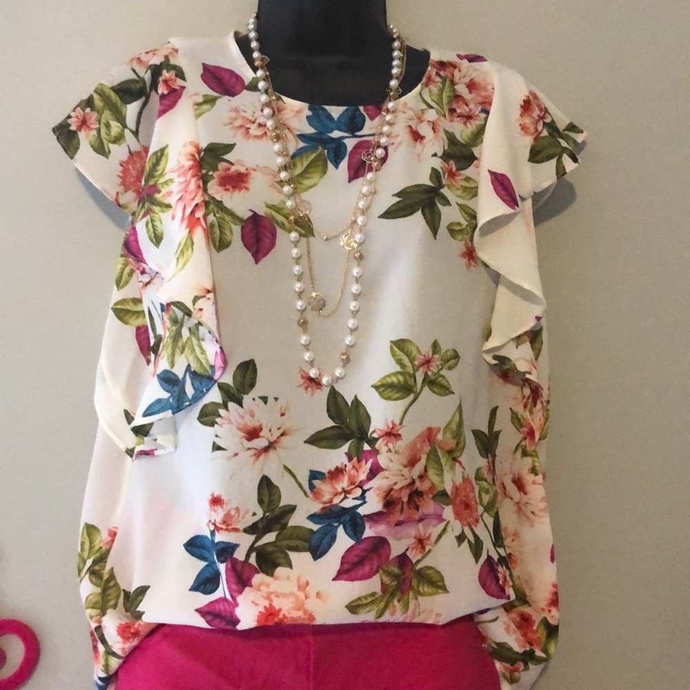 Floral print top